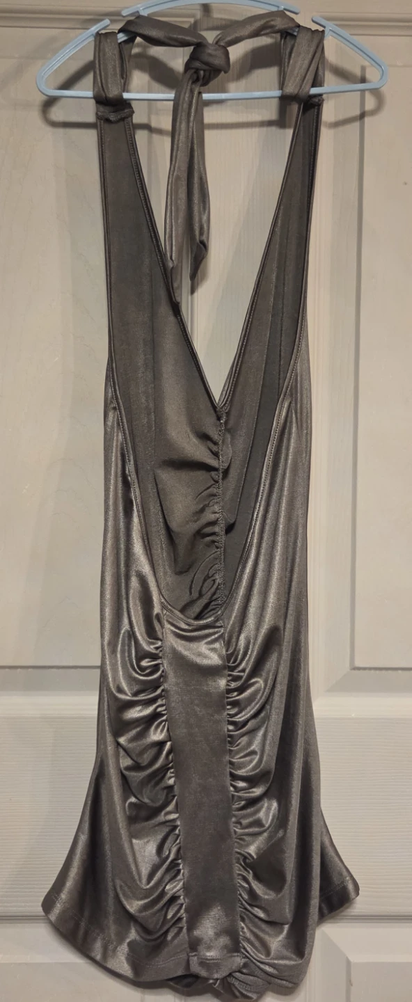 BEDOO Femme Halter Neck Ruched Dress Size S🥕 - photo 2