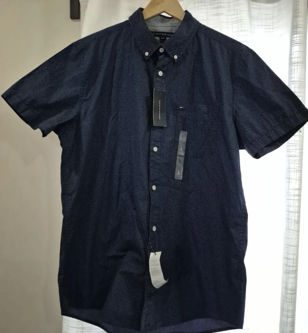 Tommy Hilfiger Short Sleeve Button-Up Shirt - Size L