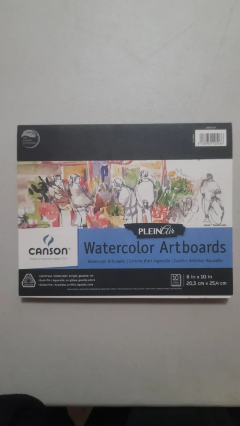 Canson Plein Air Watercolor Artboards 8 x 10 inches (10 Sheets)