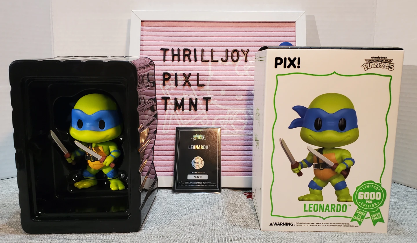 PIX! Thrilljoy Nickelodeon TMNT Leonardo Limited Edition Figure