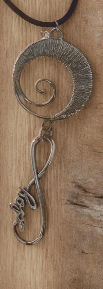 Silver Tone Infinity Symbol Hope Pendant Necklace - photo 2