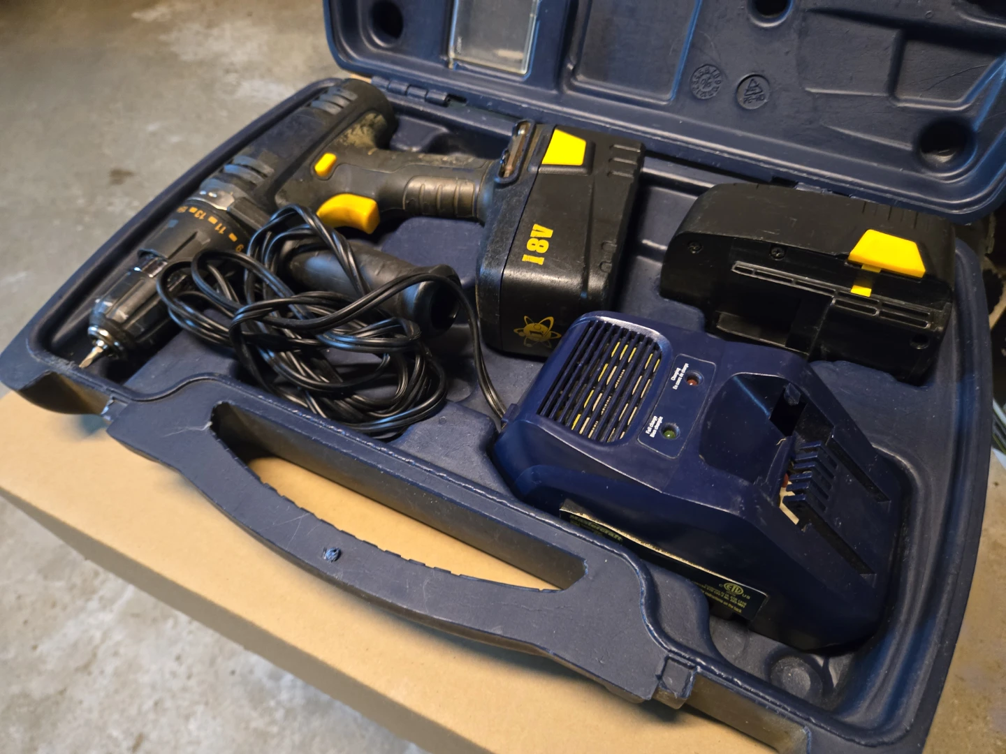 Mastercraft 2-speed Cordless Drill and 2 batteries.