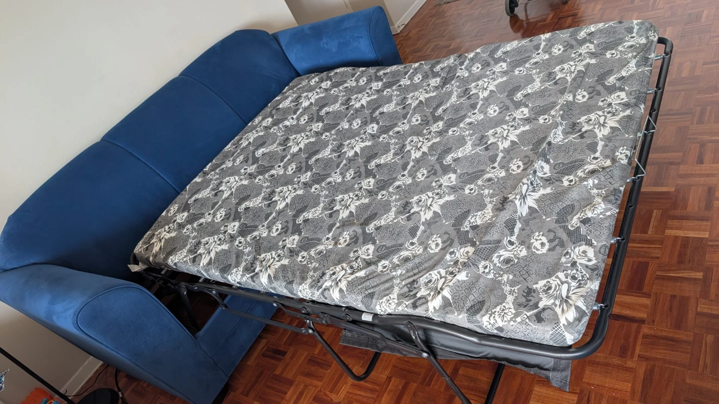 Blue Sofa Bed - photo 2
