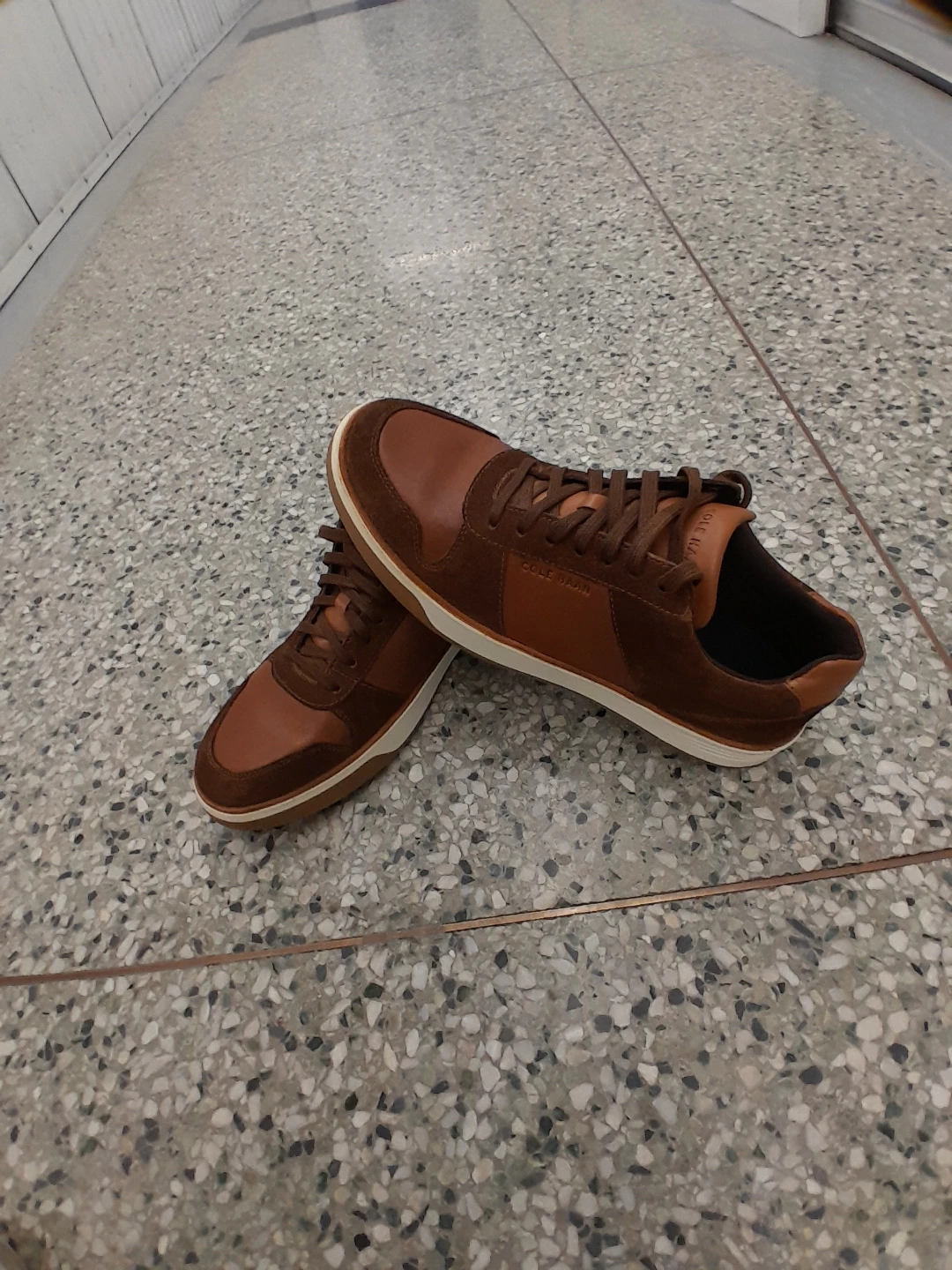Cole Haan Men's Brown Leather & Suede Sneakers Size 11