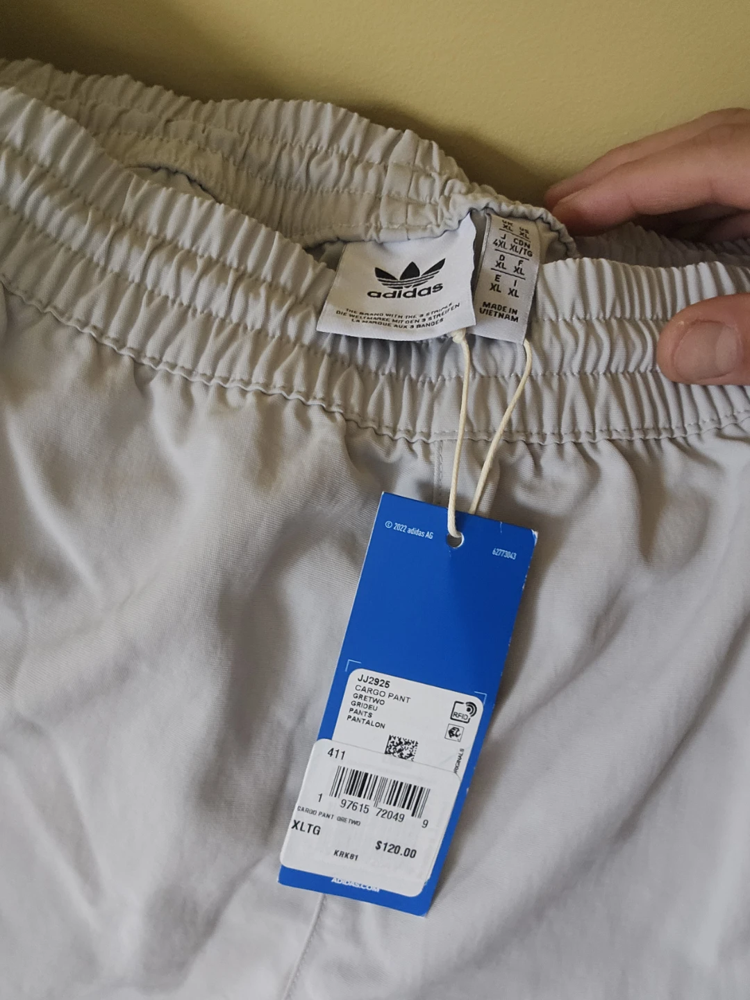 Adidas Tiro 23 Competition Track Pants XLG Light Grey