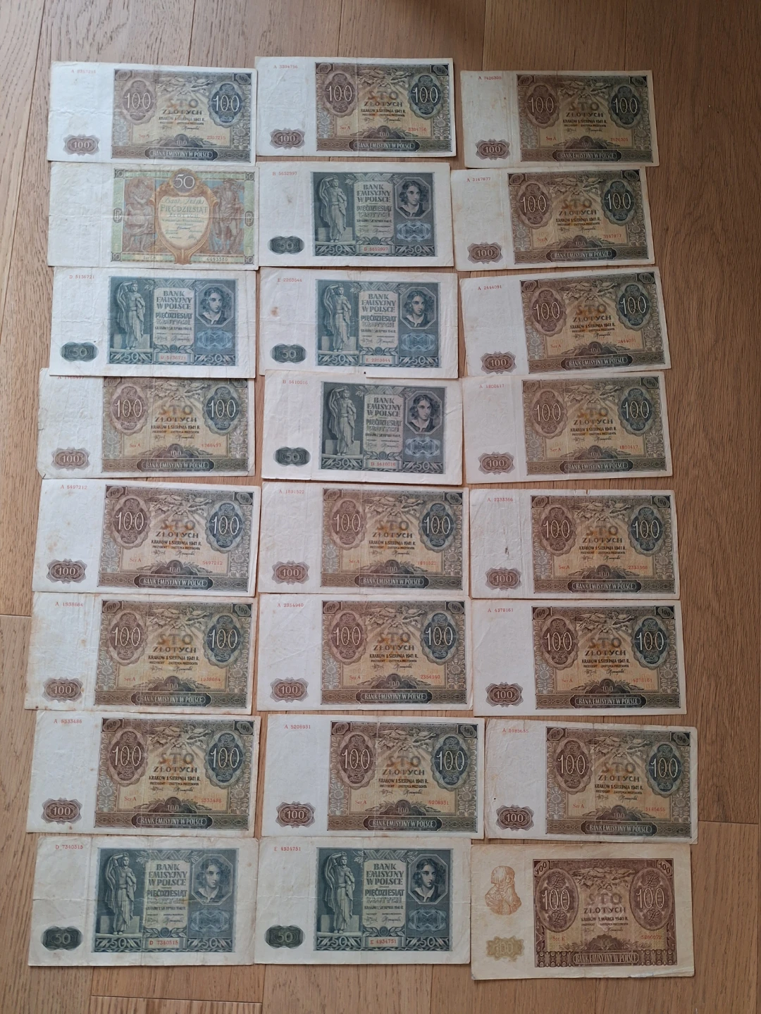 Poland 24 Banknotes from World War 2 era - photo 3