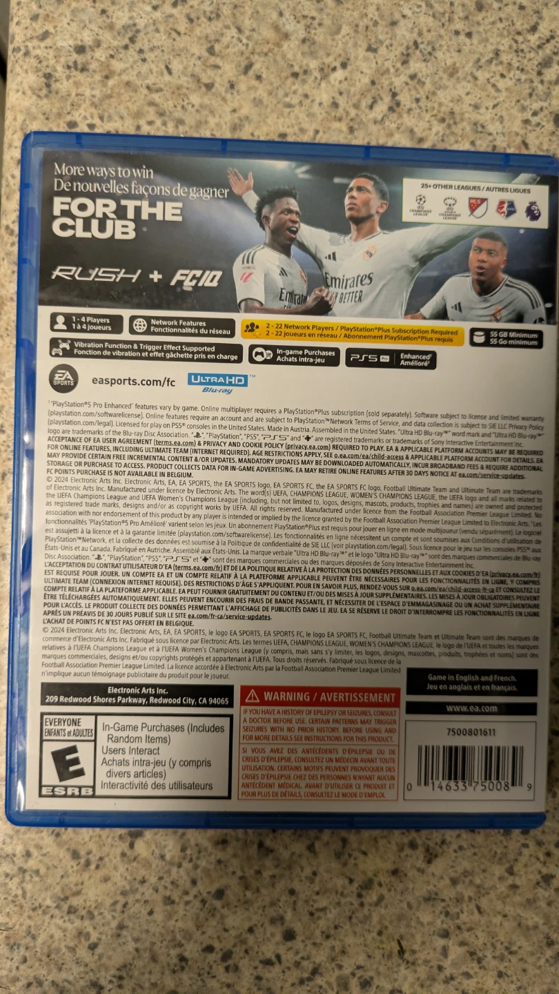 PS5 EA Sports FC 25 – Like New - photo 2