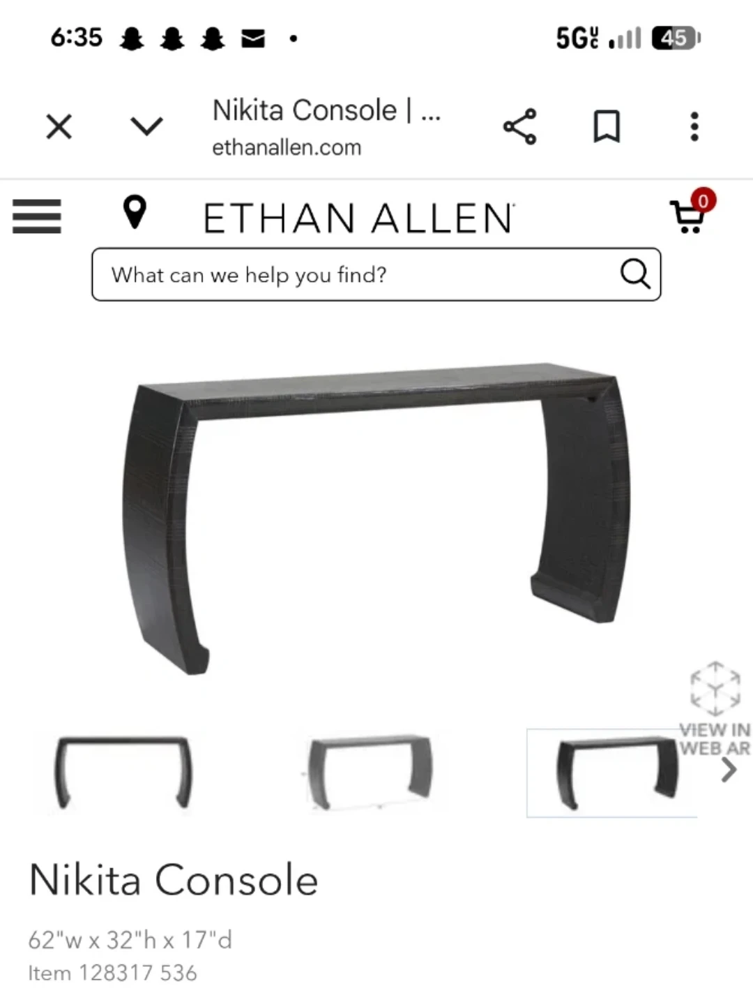 Ethan Allen Nikita Console Table - photo 4