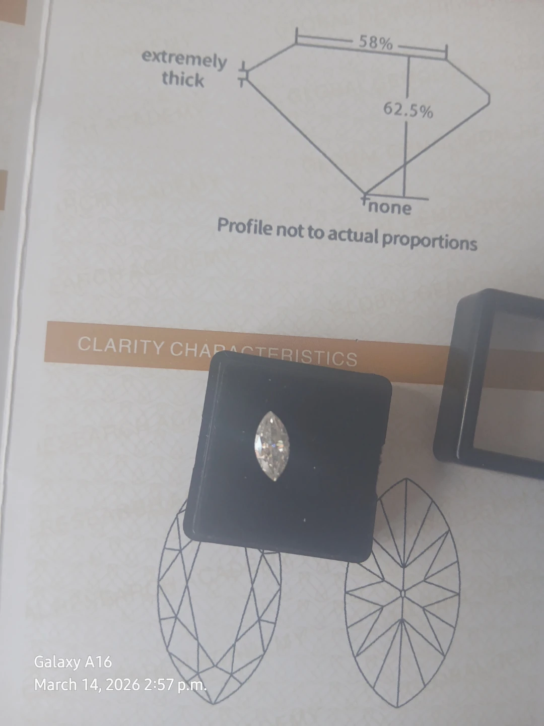 GRA Moissanite Marquise Cut Diamond Gemstone - photo 4