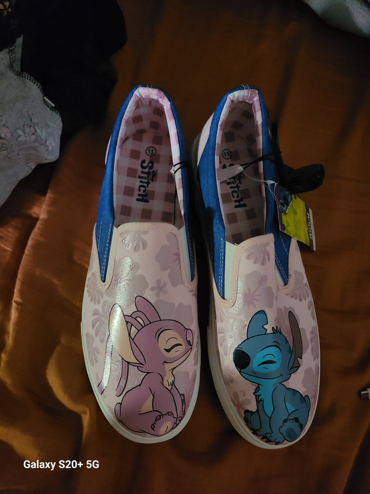 Disney Stitch Slip-On Shoes - Blue & Pink - Size 11 - photo 2