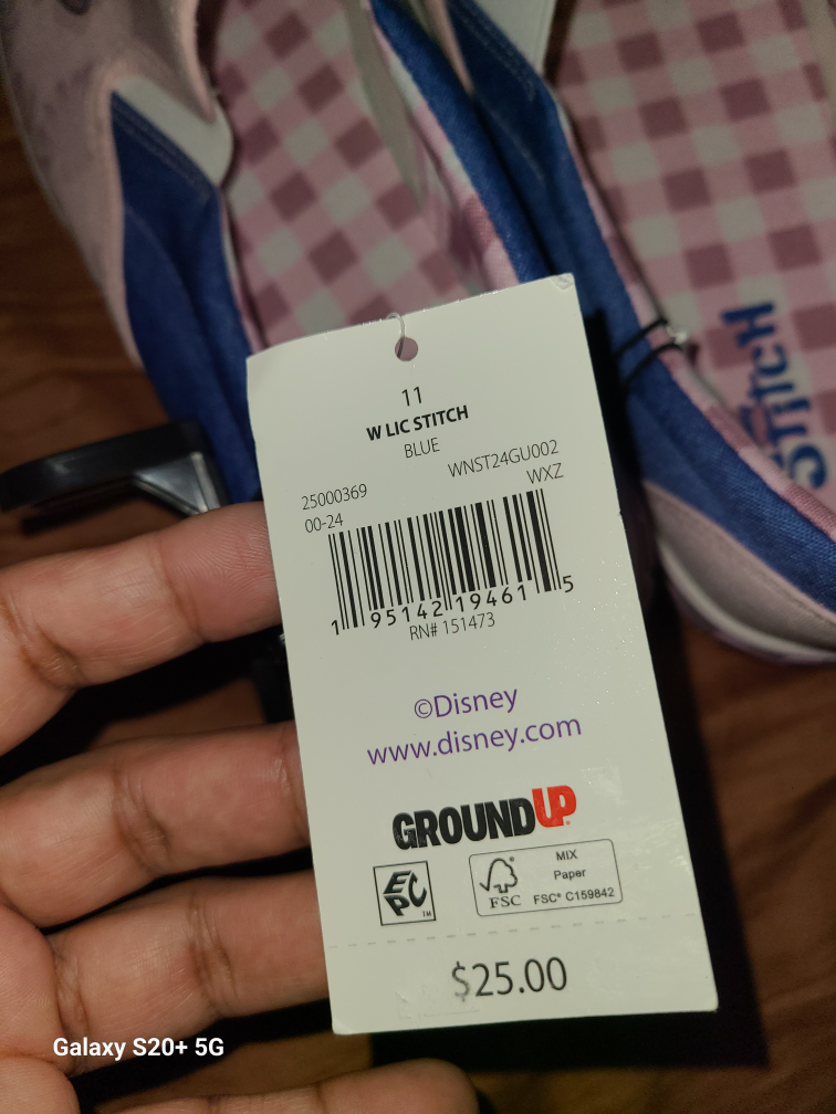 Disney Stitch Slip-On Shoes - Blue & Pink - Size 11 - photo 4