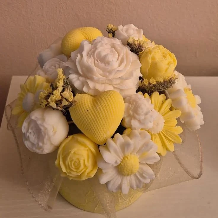 Handmade Scented Candle Bouquet