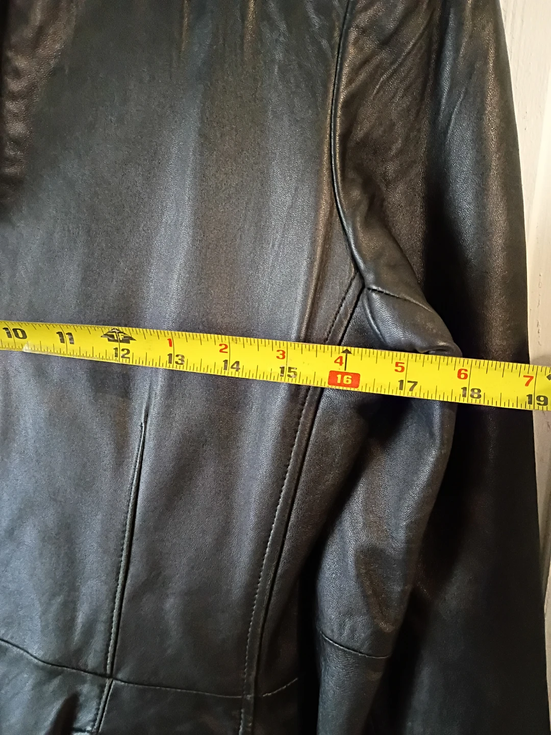 Jones New York Black Leather Jacket Size S - photo 5