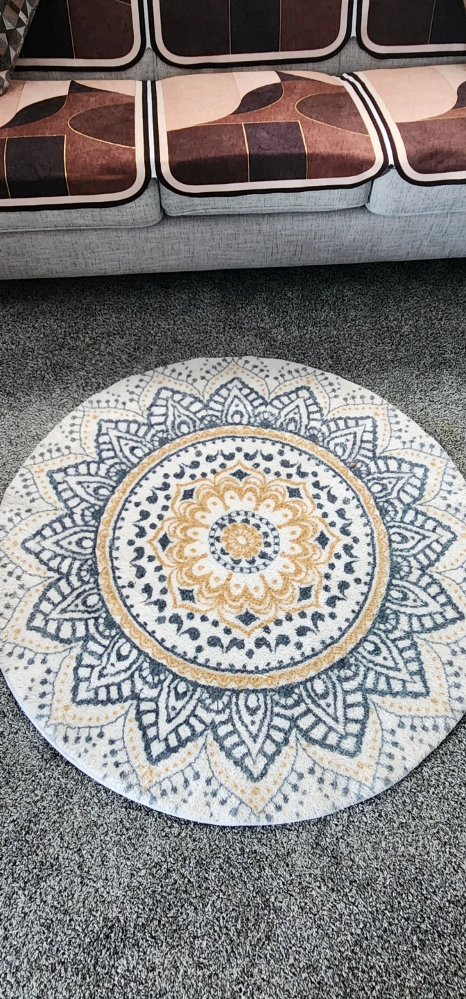 Round Mandala Area Rug