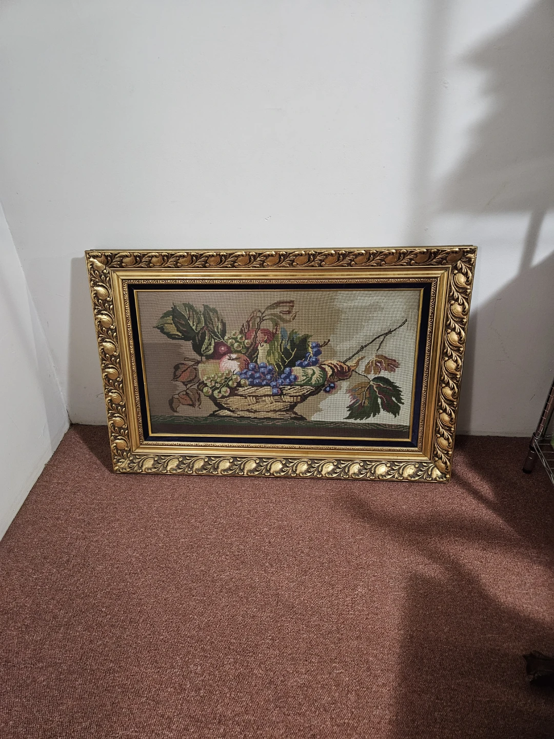 Beautiful vintage handmade needlepoint