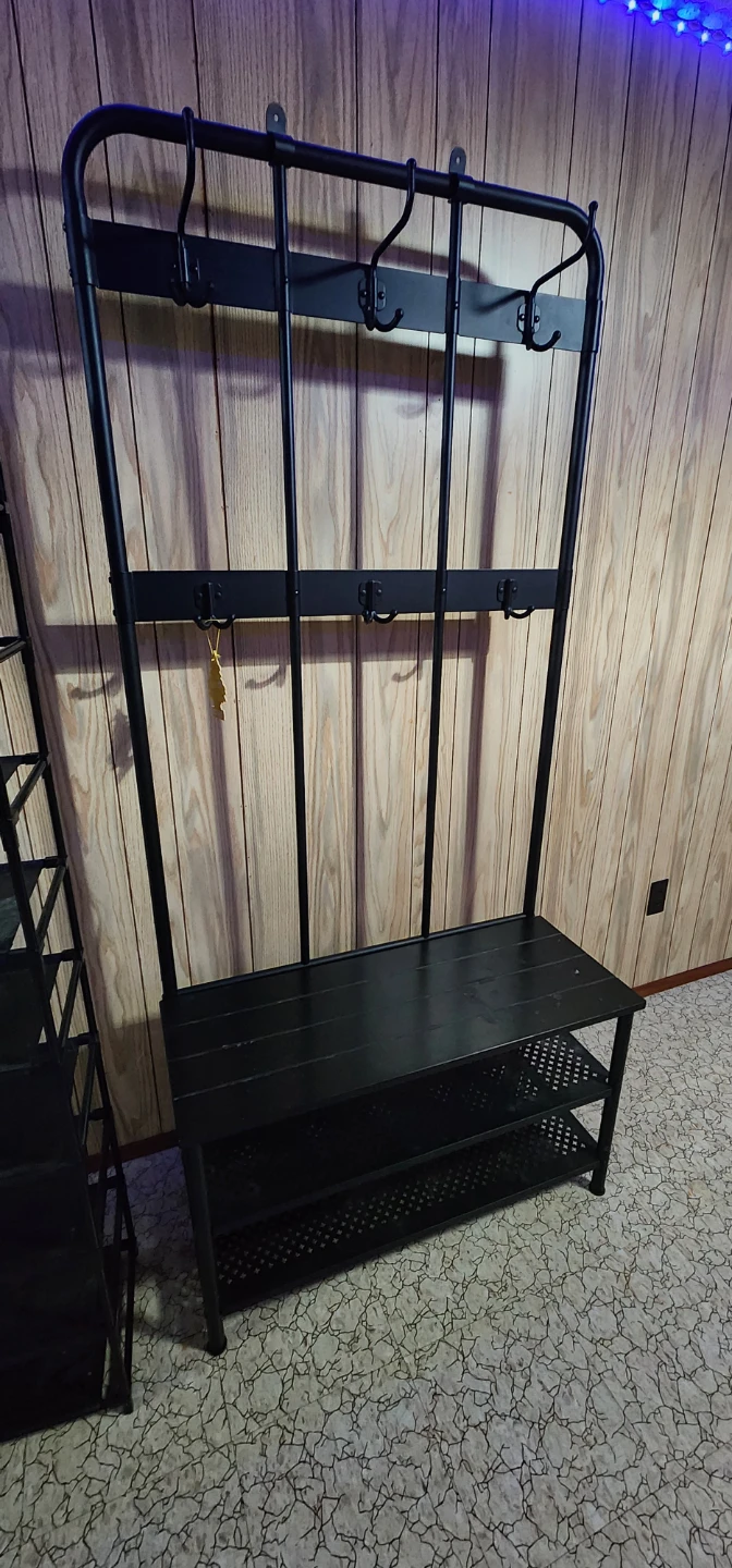 Two Shoe Racks with Coat/Hat Rack - photo 3
