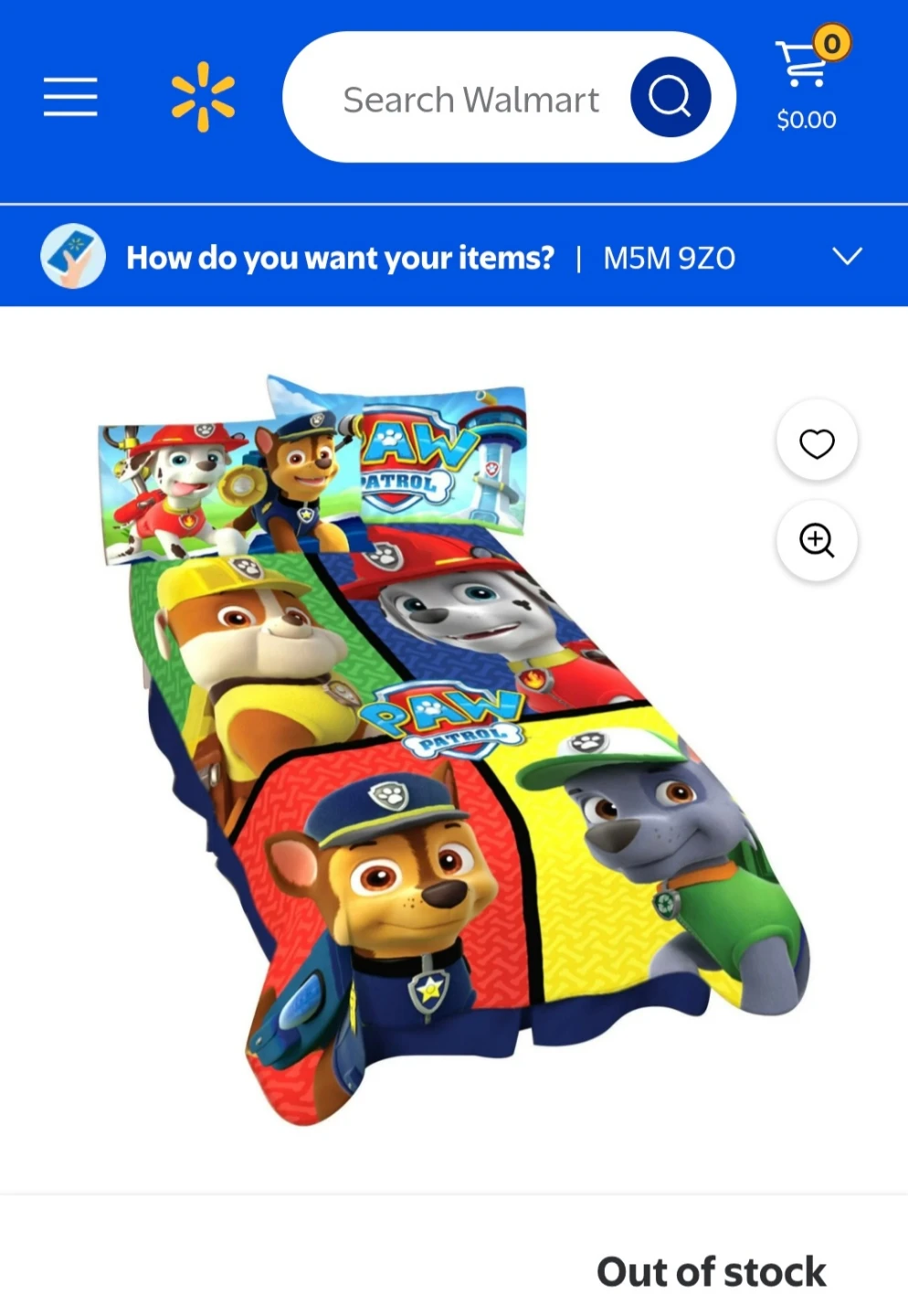 Kids Blanket Paw Patrol Fleece Throw Twin size