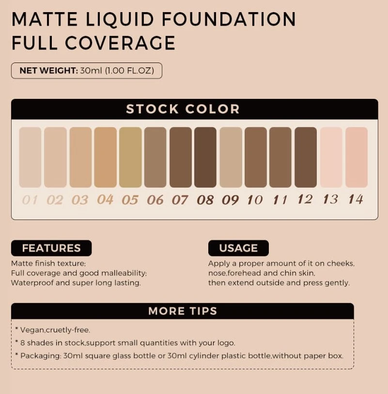 Yamix Makeup Liquid Foundations Shades 03 & 04 - photo 4