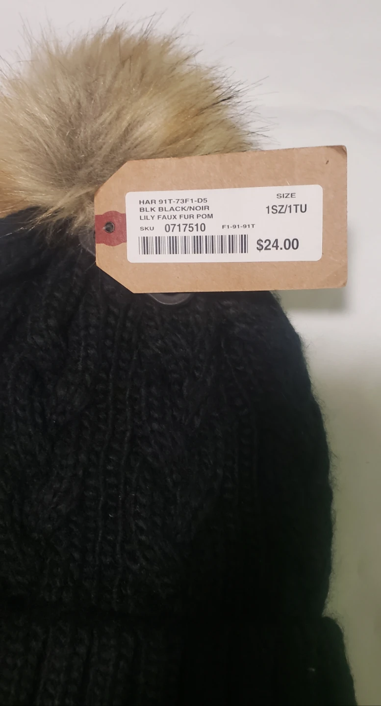 Brand new Harlow Winter Hat Faux Fur Pom Pom - photo 2