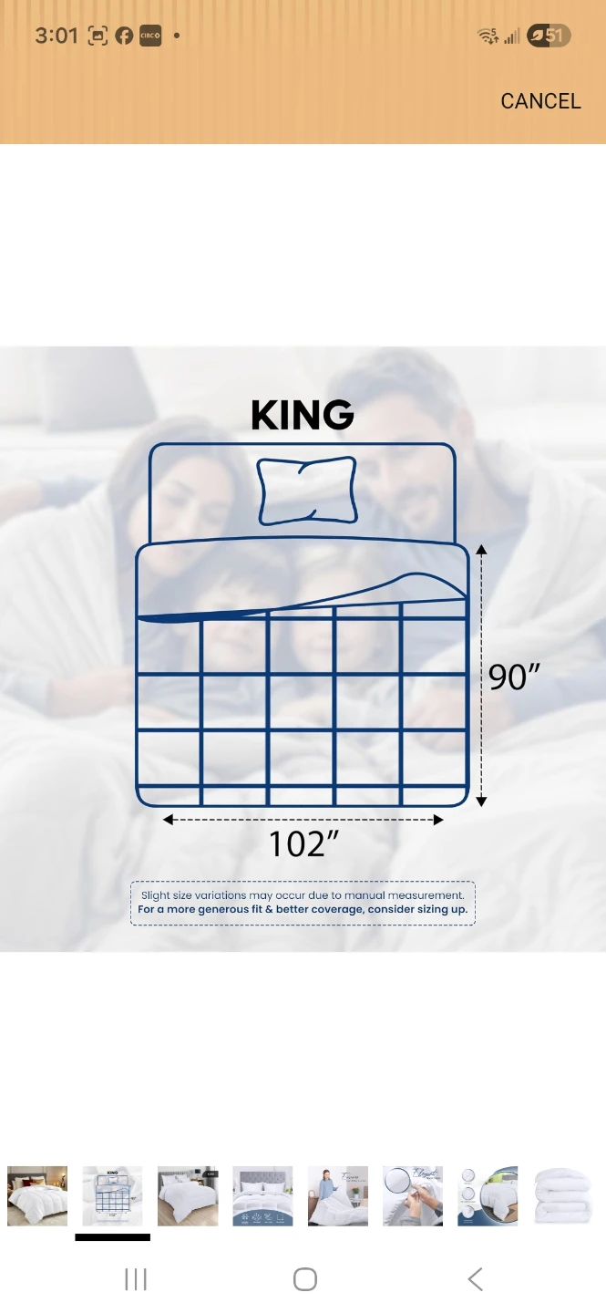 King Size White Comforter - photo 2