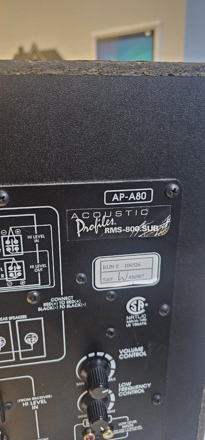 Acoustic Profiles AP-A80 Subwoofer - photo 3
