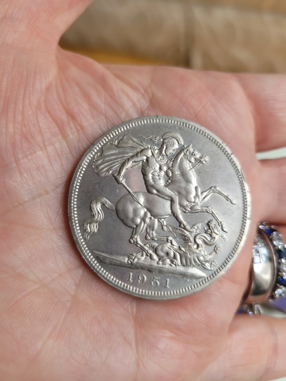 Festival of Britain 1951 Five Shillings Coin - photo 5