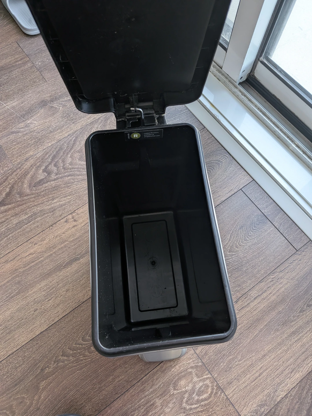 Simplehuman Stainless Steel Step Trash Can - Black - 10L - photo 5