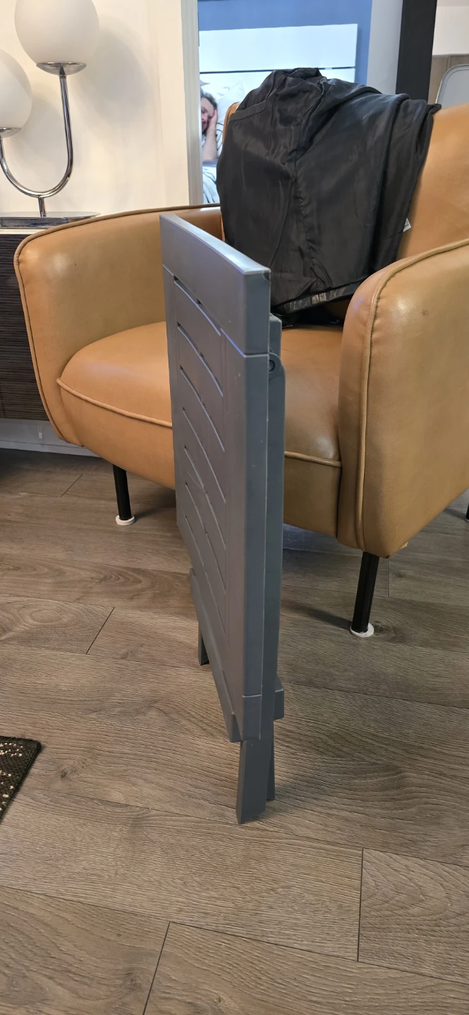 Outdoor Grey Plastic Folding Side Table - photo 3