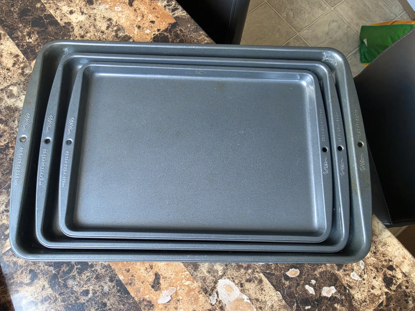 Wilton Ever-Glide Non-Stick Cookie Baking Sheet Set 3 Piece