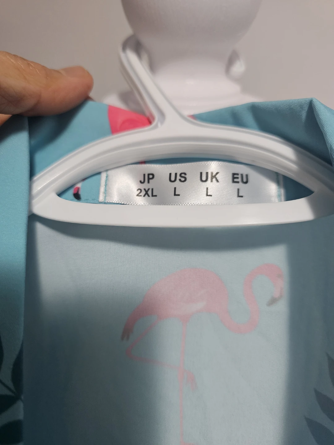 Mens Flamingo Print Button-Up Shirt - photo 3