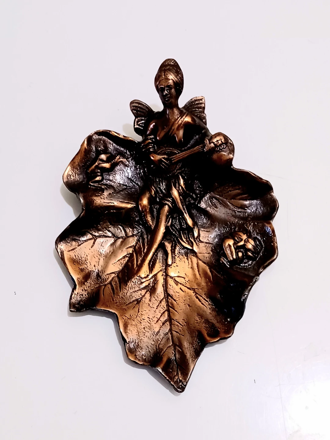 Art Nouveau Bronze Fairy Wall Plaque
