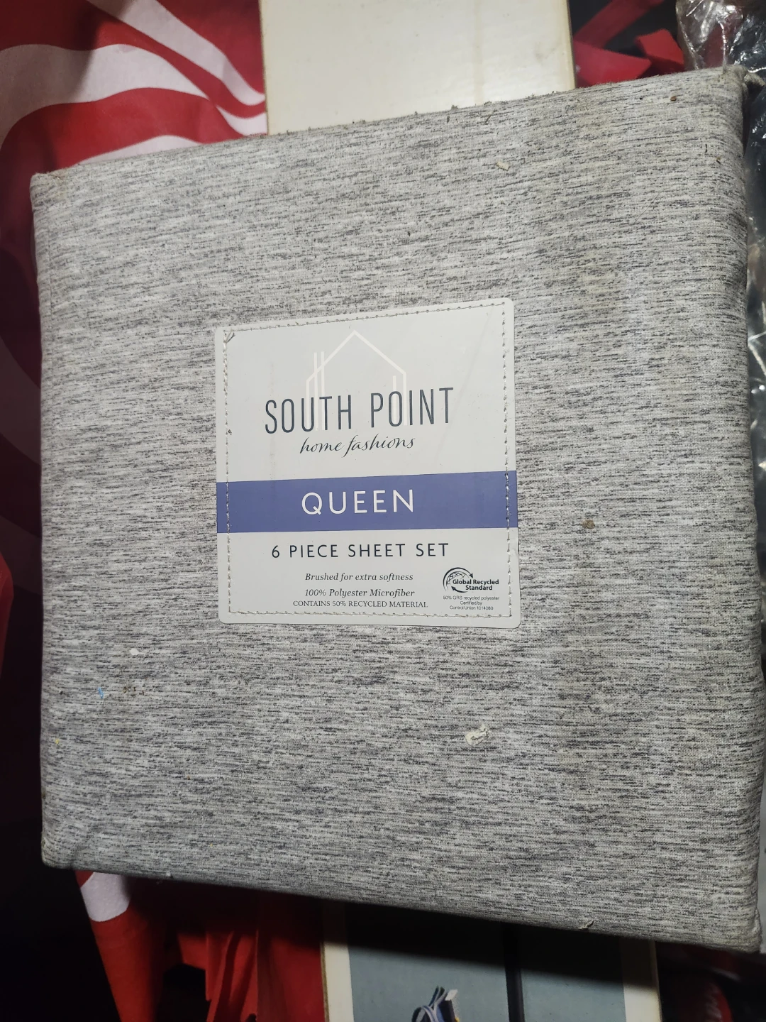South Point Queen 6 Piece Sheet Set - Grey