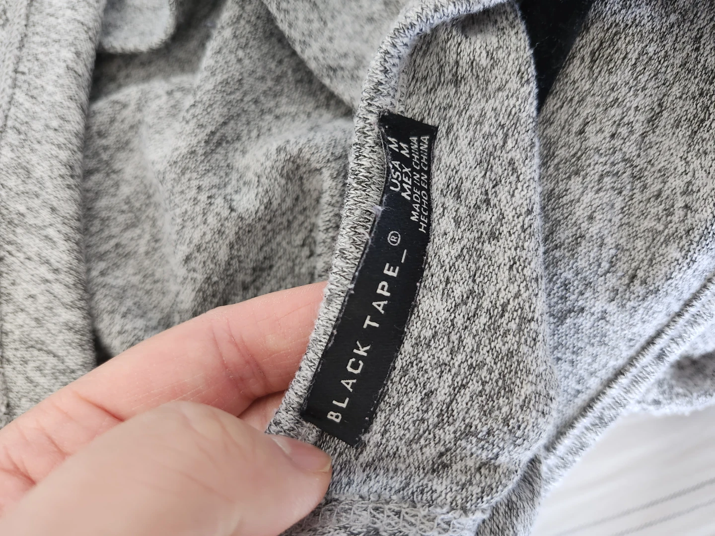 Grey Open Back Long Sleeve Sweater - Size M - photo 3