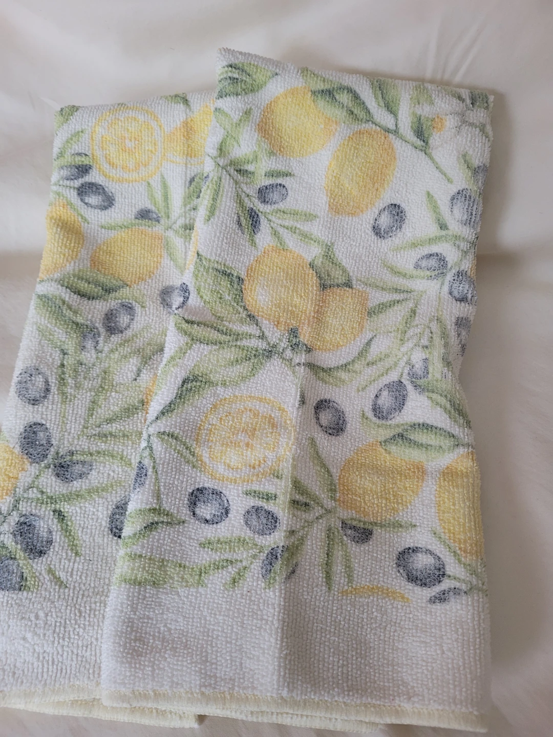 FREE! 2 Kitchen Towels - Lemon & Olive Branch Design - photo 2