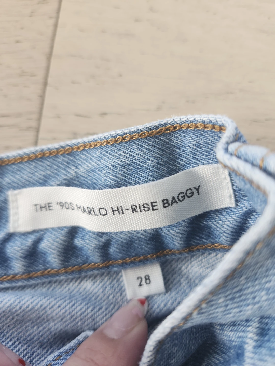 Denim Forum '90s Marlo Hi-Rise Baggy Jeans - Size 28 - photo 3