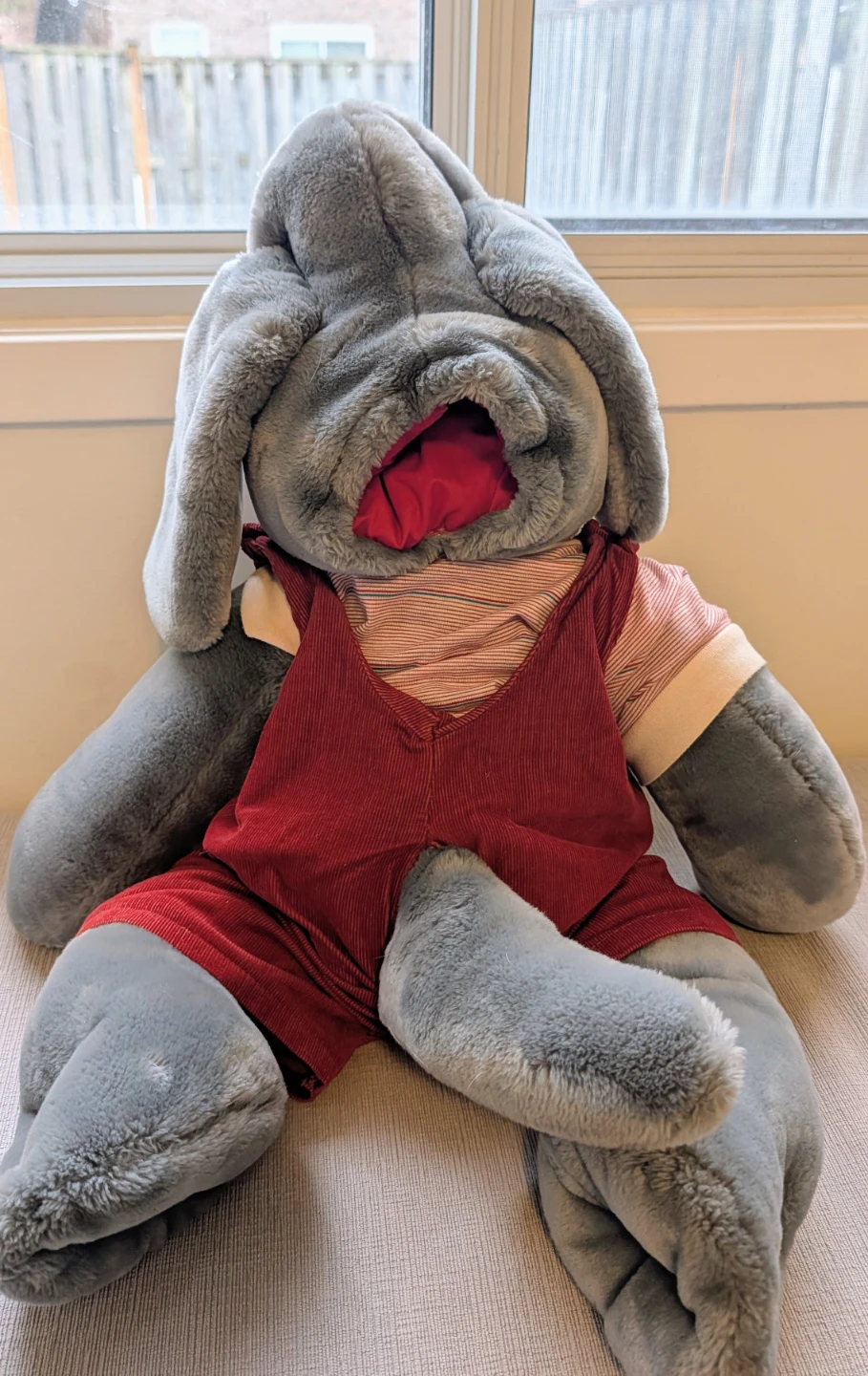 Wrinkles the Dog Vintage Plush Puppet Toy - photo 2