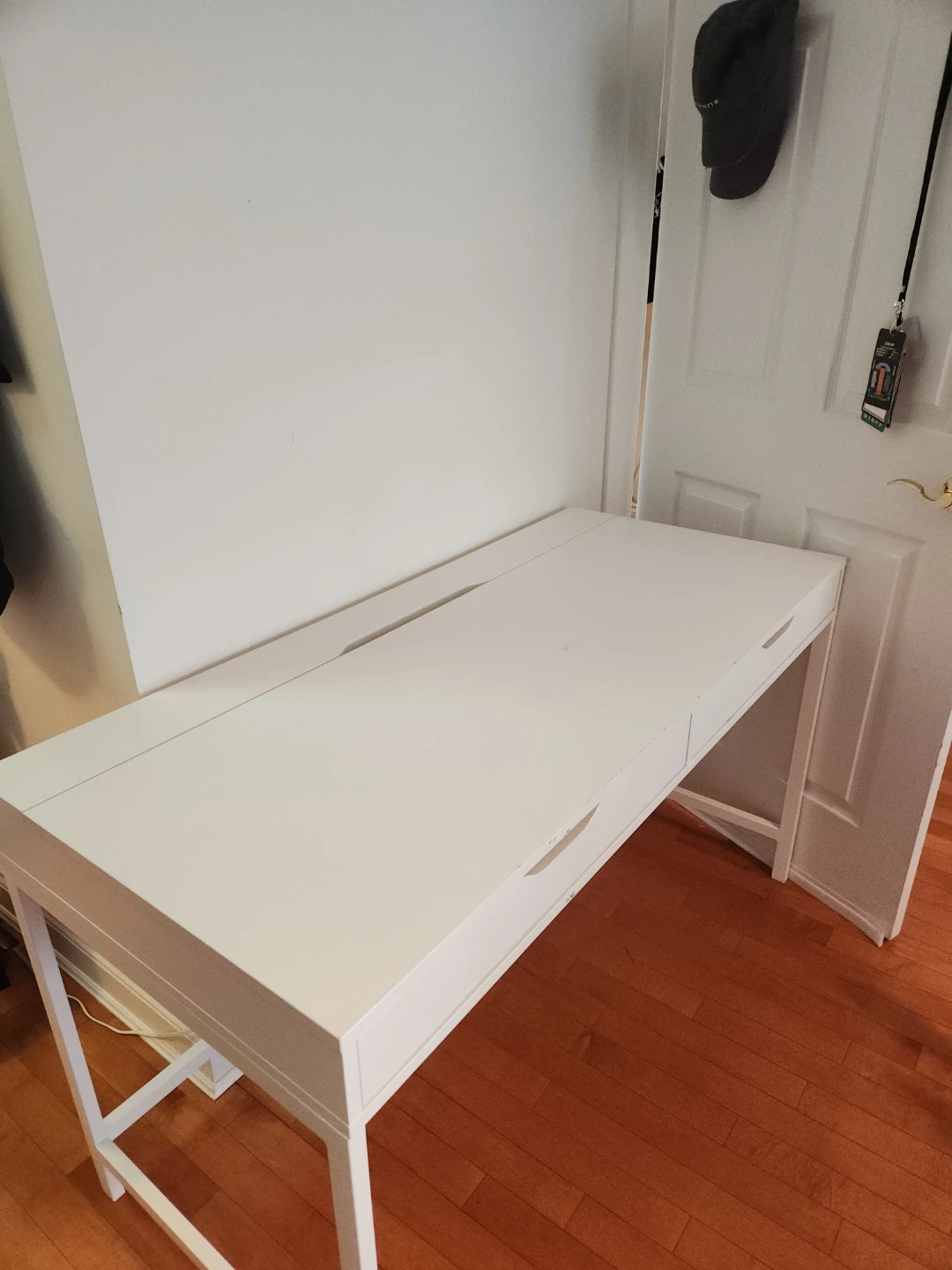 White Desk with Two Drawers