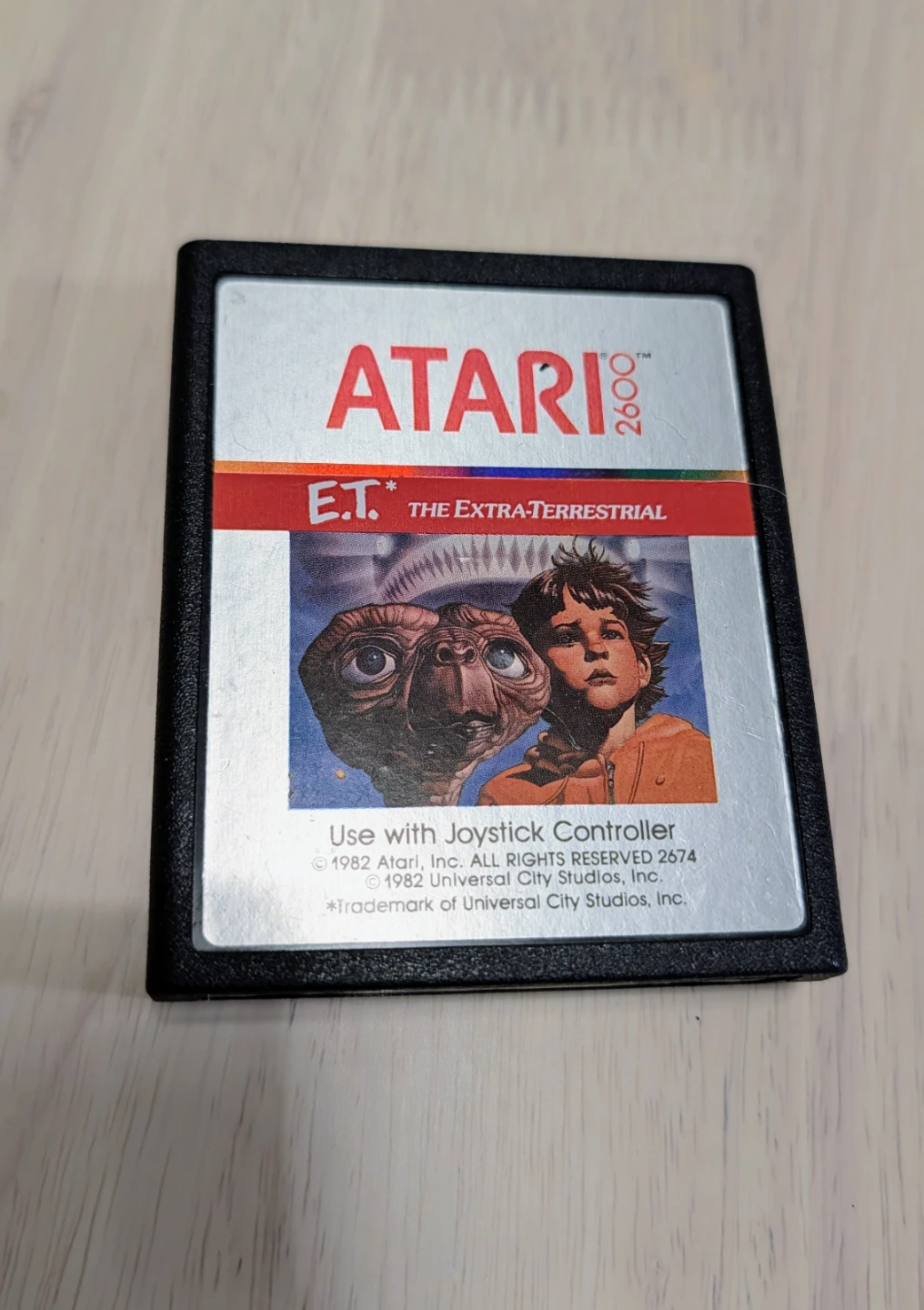 E.T. The Extra-Terrestrial Video Game Cartridge - Atari 2600