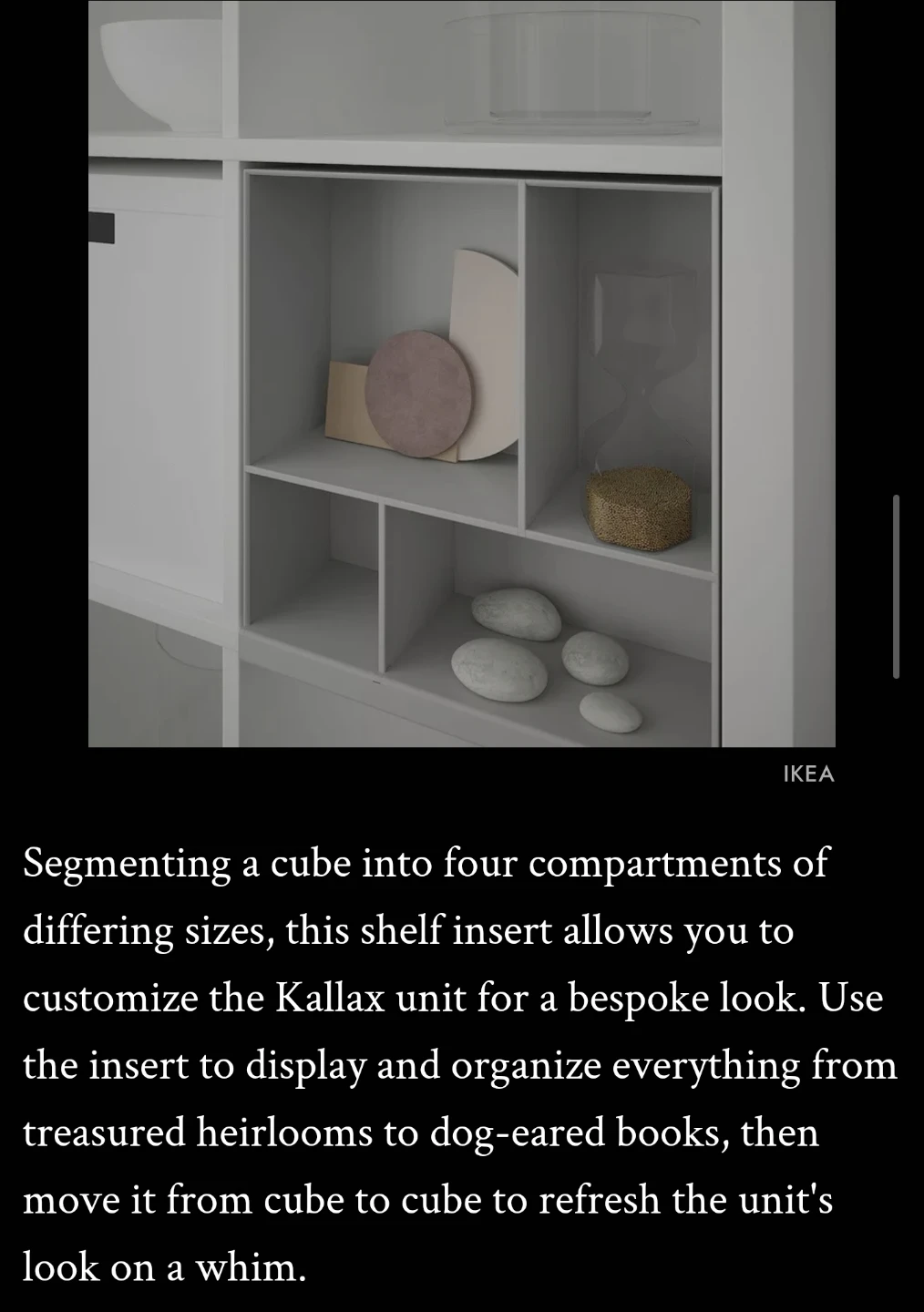 IKEA Kallax Shelf Insert Organizer - photo 2