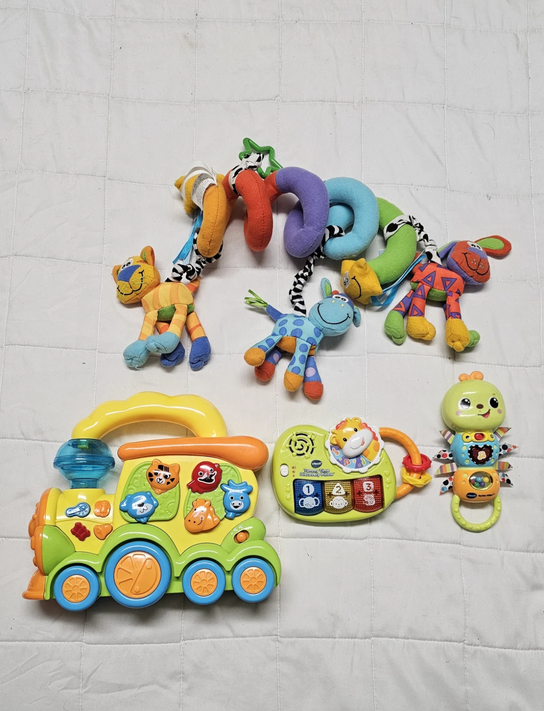 VTech Baby Toys Bundle: Caterpillar, Train, and Activity Toy