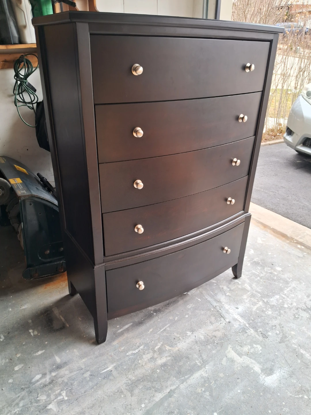 Dark Brown 5-Drawer Dresser