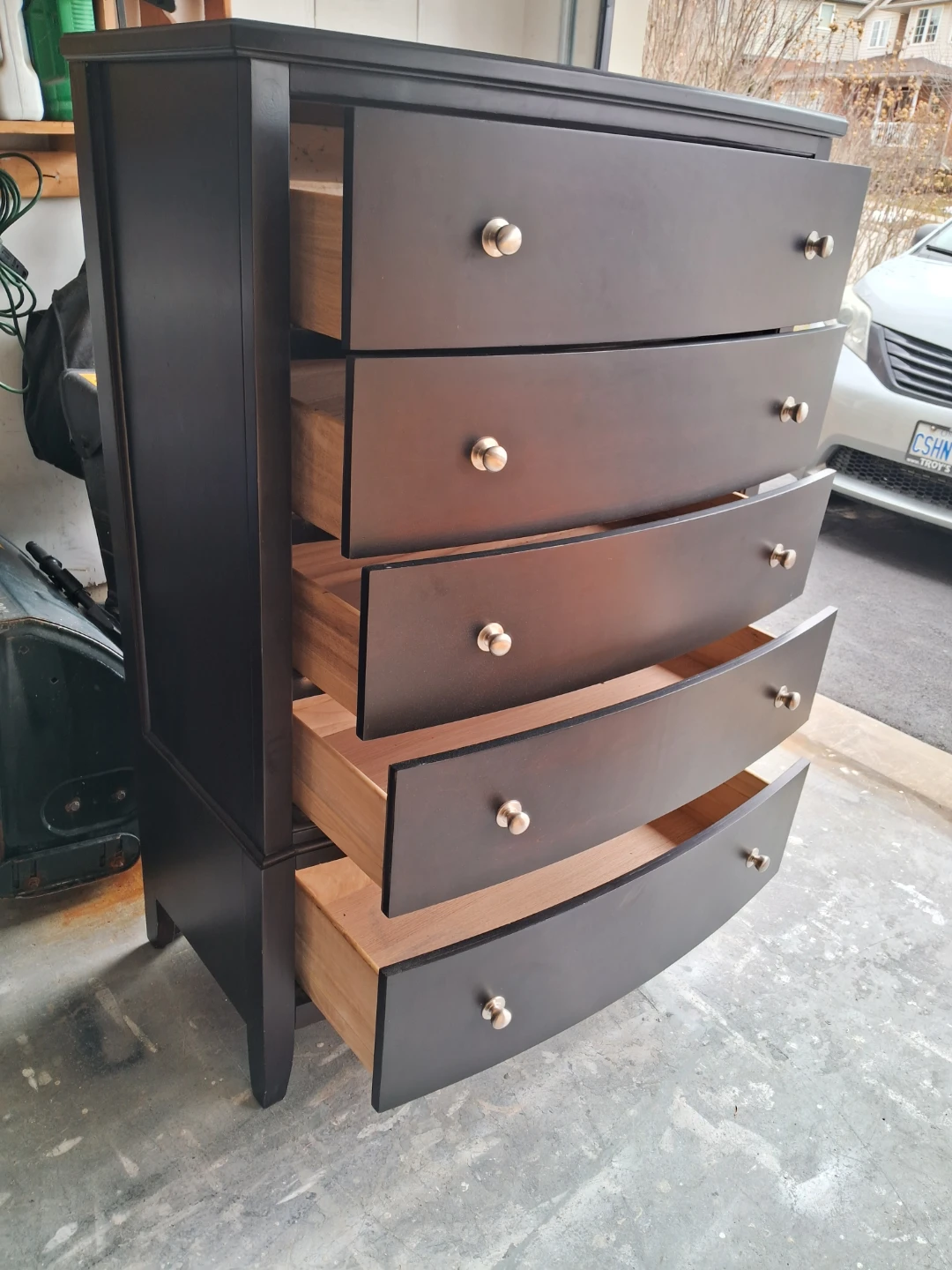 Dark Brown 5-Drawer Dresser - photo 3