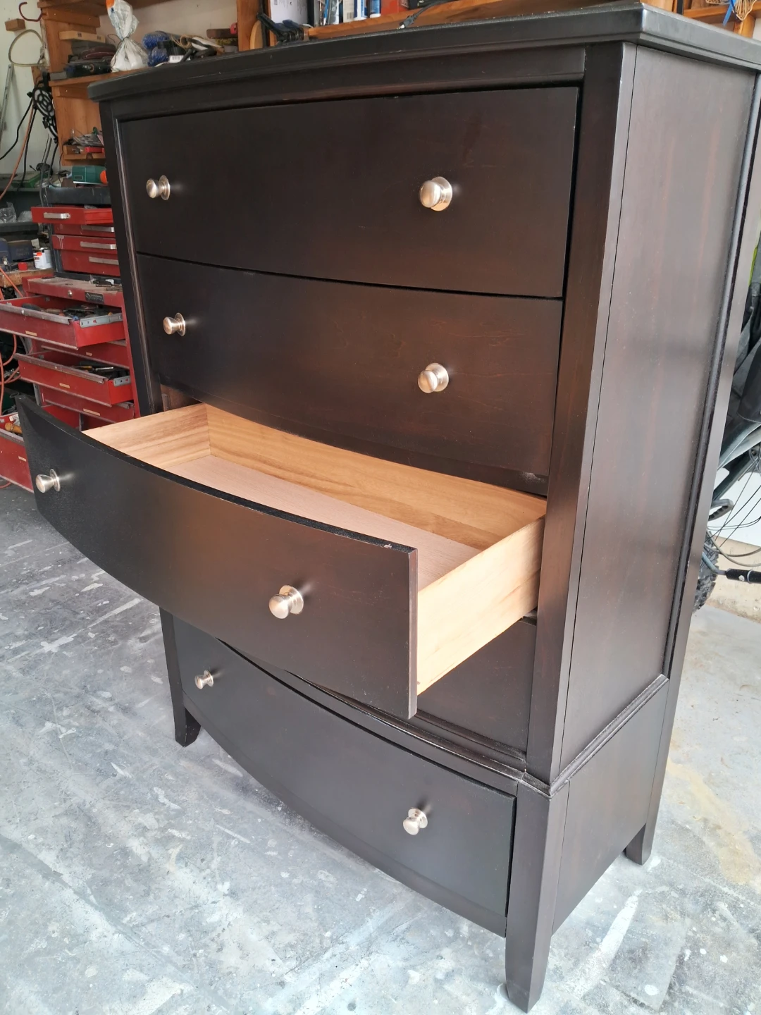 Dark Brown 5-Drawer Dresser - photo 4