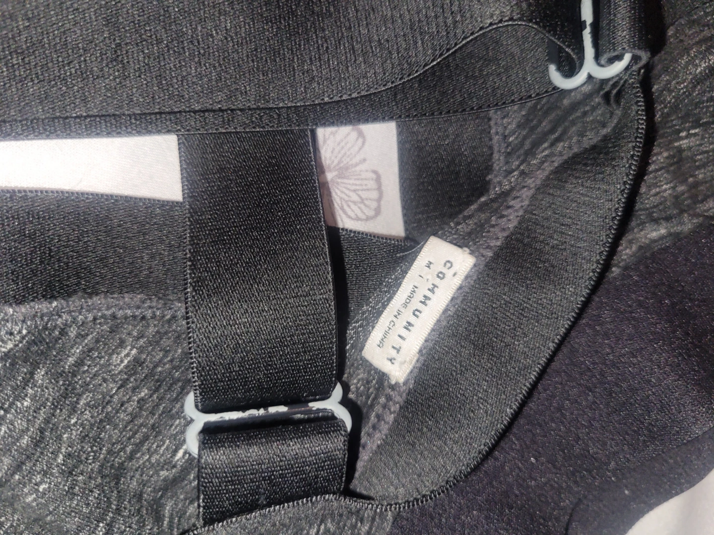 Community Sports Bra - Black Heathered Medium - photo 3