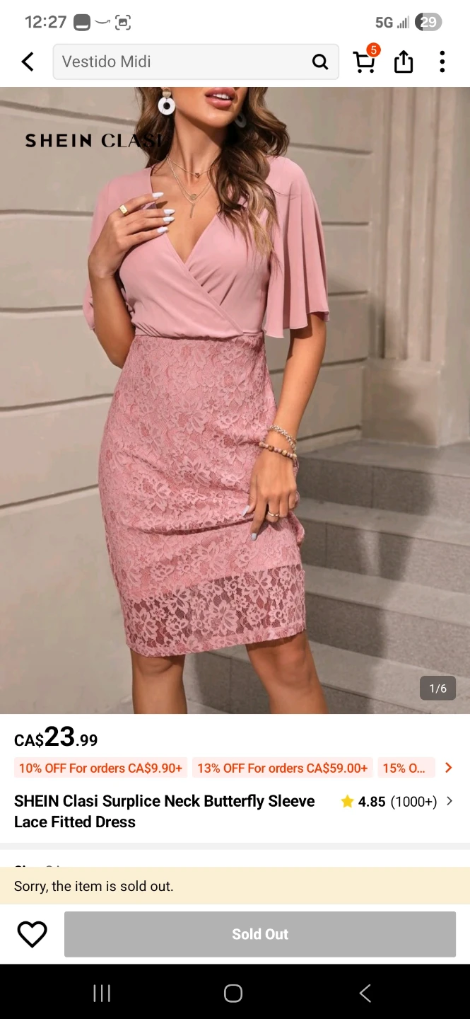 Dusty pink dress
