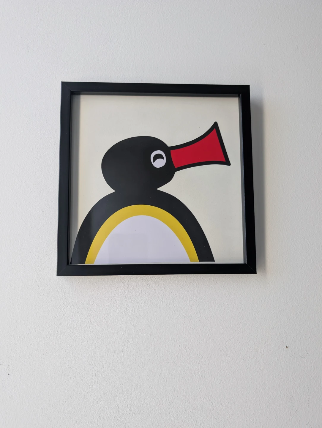 Framed Pingu wall decor Penguin Art Print 8x8 inches - photo 2