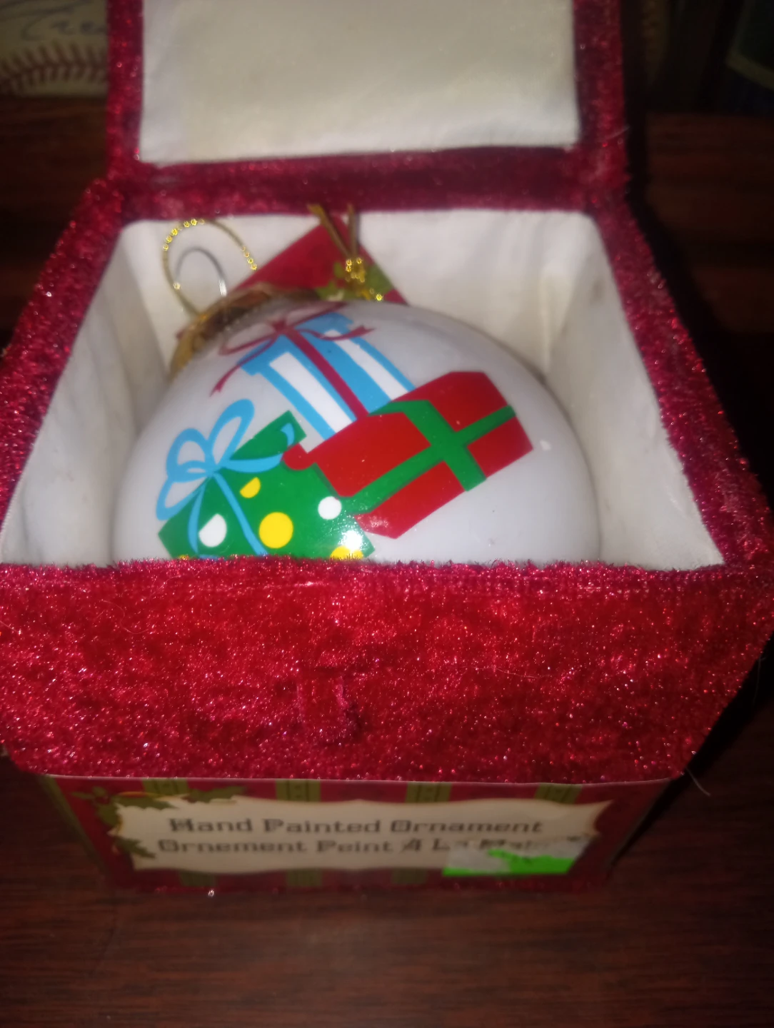 (2) Hand Painted Christmas Ornaments