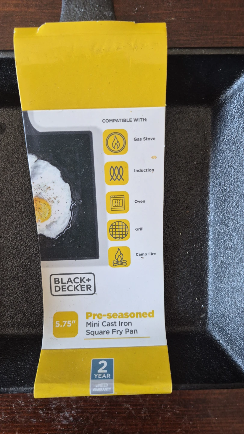 BLACK+DECKER Pre-seasoned Cast Iron Mini Fry Pan & Baker - photo 2
