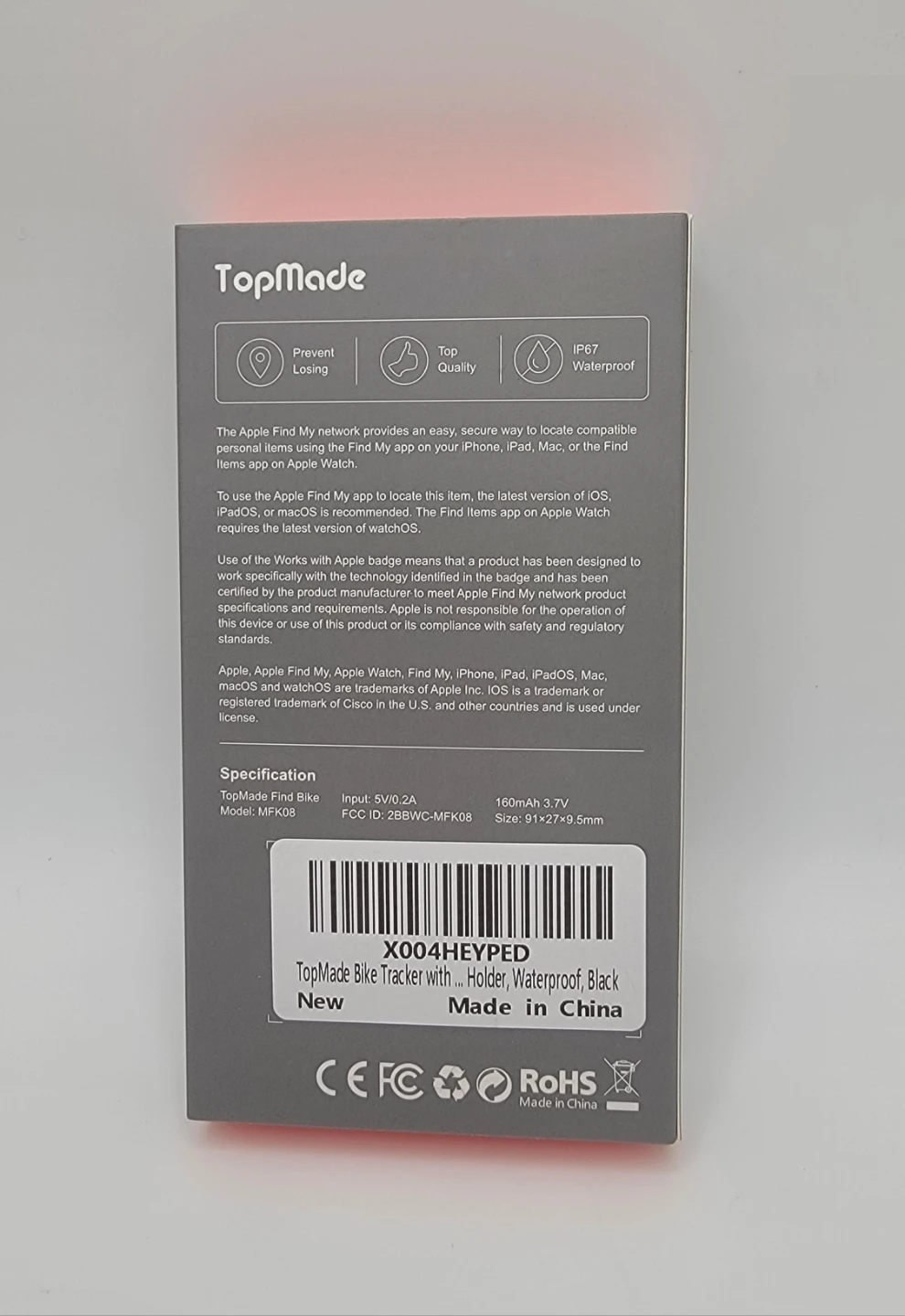 Bike GPS Tracker Compatible with Apple Find My | Anti-Theft - photo 3