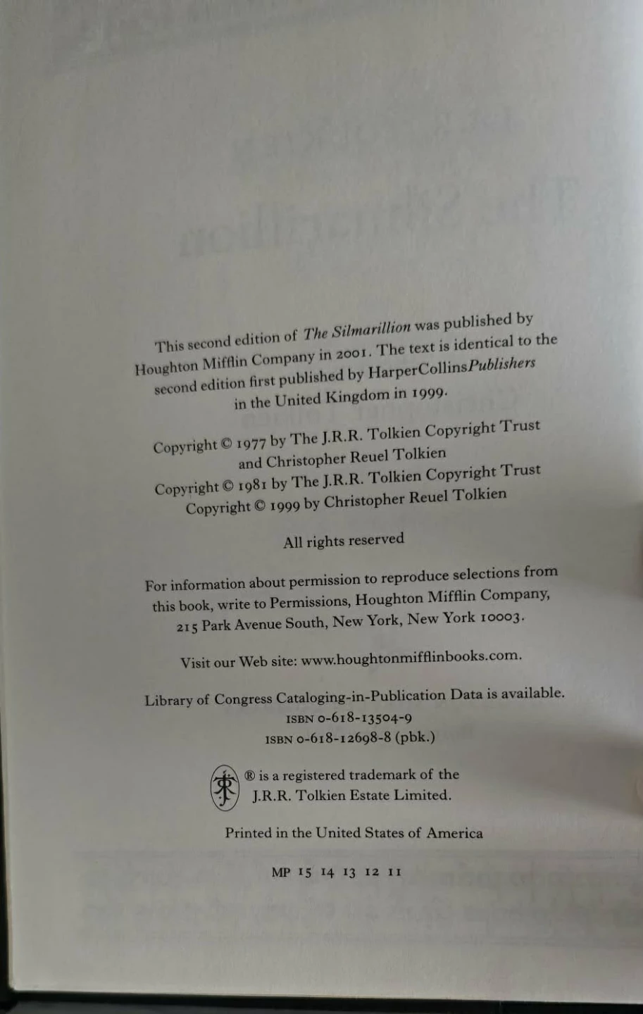 The Silmarillion by J.R.R. Tolkien - photo 3